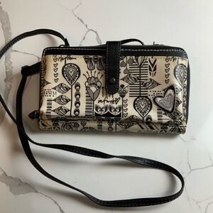 Sakroots Artist Circle Smartphone Crossbody Convertible Wallet Wristlet Bag